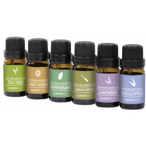 ClimateRight 6 Piece Therapeutic Essential Oil Set CRGT1017